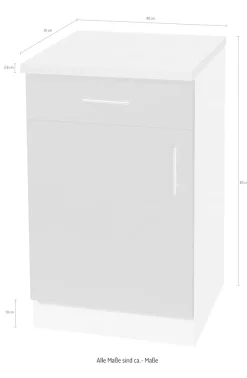 wiho Küchen Unterschrank »Kiel« 40 cm breit, 50 cm tief