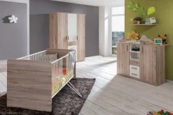 Wimex Babyzimmer-Komplettset »Bergamo« Set, 3 Stk. tlg. Bett + Wickelkommode + Eckschrank