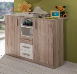 Wimex Babyzimmer-Komplettset »Bergamo« Set, 3 Stk. tlg. Bett + Wickelkommode + Eckschrank
