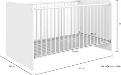 Wimex Babyzimmer-Komplettset »Borkum« 3 Stk. tlg.