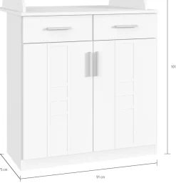 Wimex Babyzimmer-Komplettset »Borkum« 3 Stk. tlg.