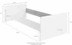 Wimex Bett »Joker Gästebett« Liegefläche 90x200cm, mit höhenverstellbaren Seitenteilen