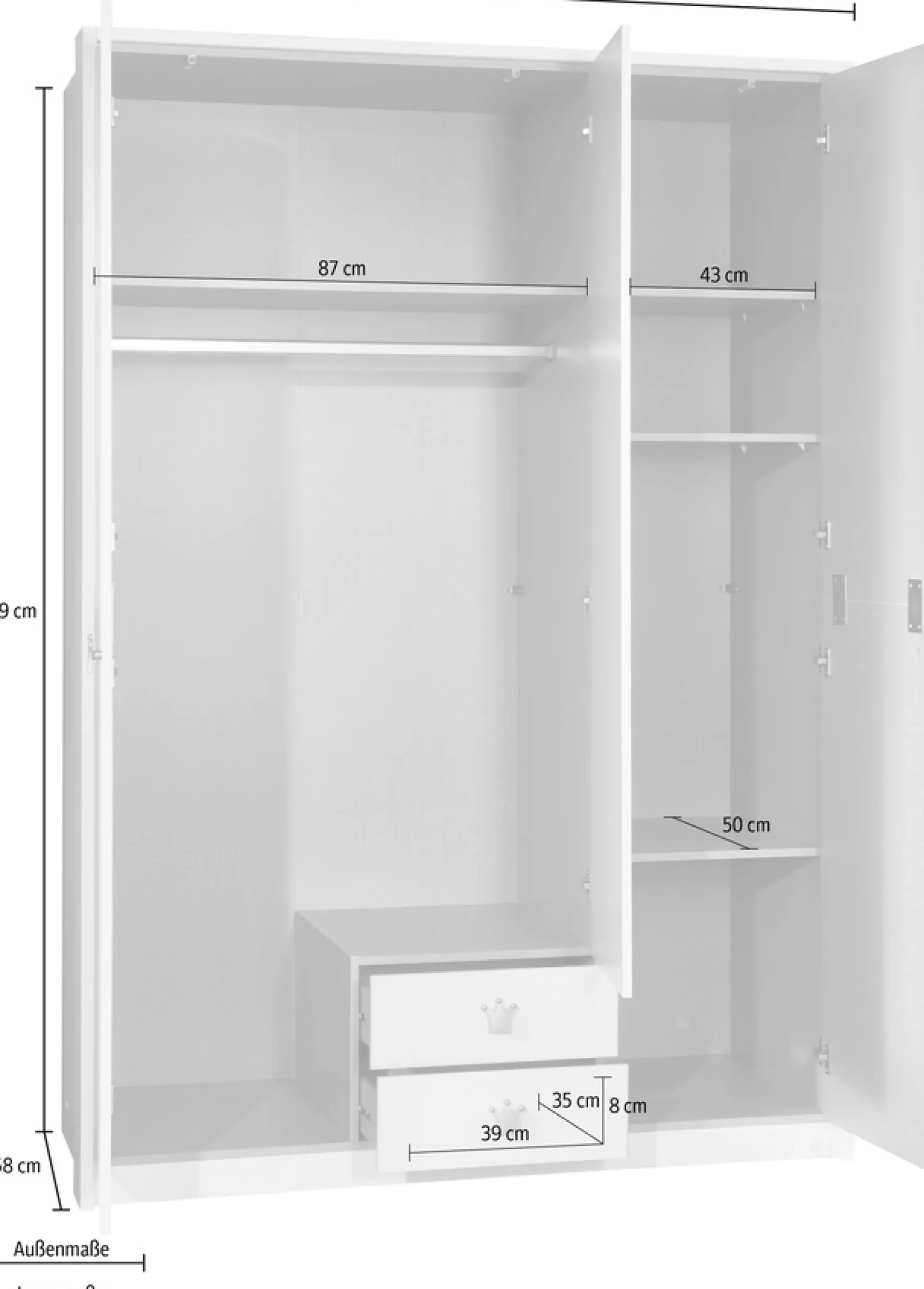 Wimex Drehtürenschrank »Cindy2«