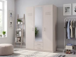 Wimex Drehtürenschrank »Coventry in den Breiten: 135 & 180cm erhältlich, Farbe: Kaschmir« Kleiderschrank mit Spiegel und zwei Schubladen
