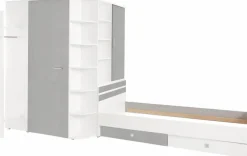 Wimex Jugendzimmer-Set »Joker Kleiderschrank mit Garderobe, Bett und Stauraumschubladen« Set, 4 Stk. tlg.