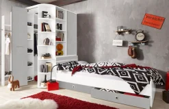 Wimex Jugendzimmer-Set »Joker Kleiderschrank mit Garderobe, Bett und Stauraumschubladen« Set, 4 Stk. tlg.