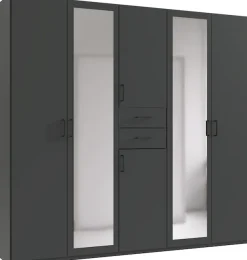Wimex Kleiderschrank »Diver Drehtürenschrank mit Spiegel, in der Breite: 225cm« Bestseller Schlafzimmerschrank wahlweise 3 Innenausstattungen