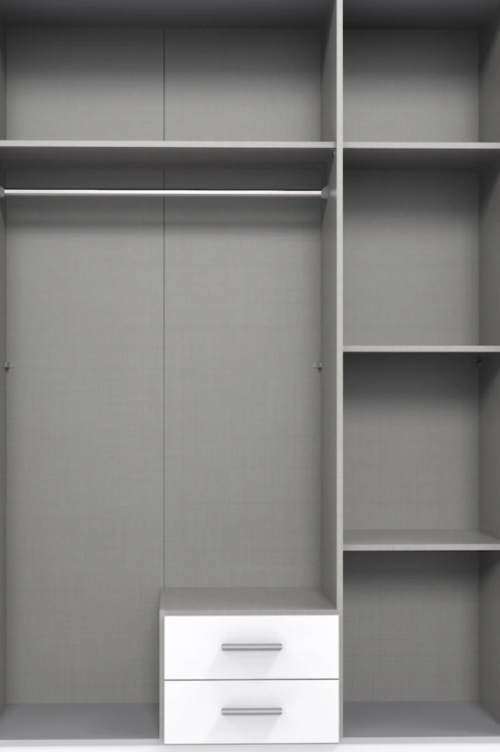 Wimex Kleiderschrank »Fulda, 135 oder 180/58/199cm, 2 Schubladen, Made in Germany« mit Kranzleiste,besonderer Look durch Multiplex Optik, mit oder ohne Glasauflage