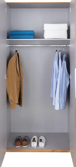 Wimex Kleiderschrank »Level by fresh to go« Türen vollflächig mit farbigem Glas