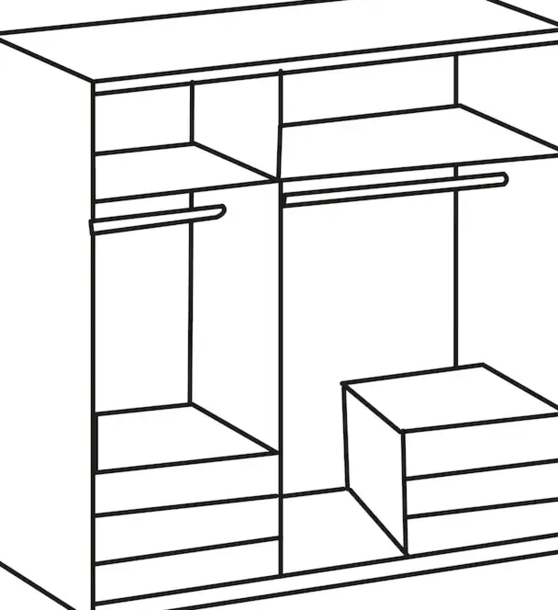 Wimex Kleiderschrank »Level by fresh to go« mit Glas-und Spiegeltüren