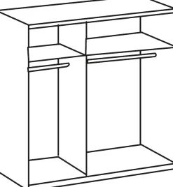 Wimex Kleiderschrank »Level by fresh to go« mit Glas- und Spiegeltüren