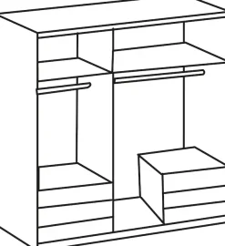Wimex Kleiderschrank »Level by fresh to go« mit Spiegeltüren und Schubladen