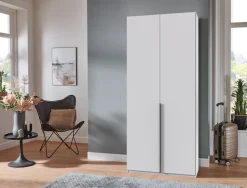 Wimex Kleiderschrank »Mugano,in 5 Breiten,2 Höhen,2 Tiefen, viele Farben, Made in Germany« in Basic oder Premium Ausstattung,mit langen Griffen aus Metall, mit oder ohne Spiegel