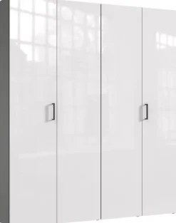 Wimex Kleiderschrank »Mugano,in 3 Breiten, 2 Tiefen, viele Farben, Made in Germany« in Basic oder Premium Ausstattung,mit kurzen Griffen aus Metall