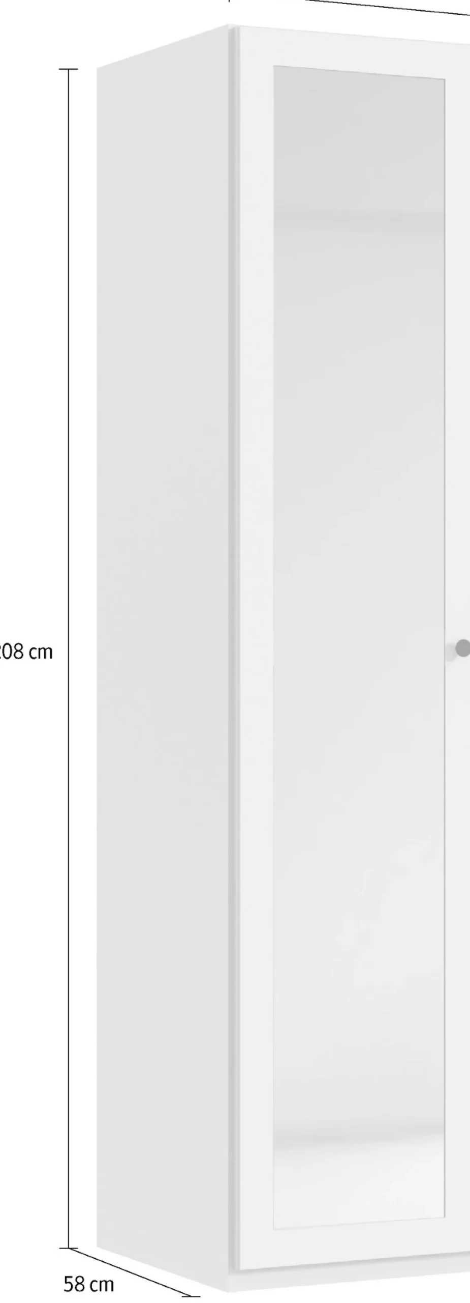 Wimex Kleiderschrank »New York mit Spiegeltüren« in 5 Breiten und 2 Höhen