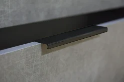 Wimex Kombikommode »Leonberg, Sideboard 2trg mit 4 Schubladen« mit Glasfront, B/T/H 130/41/83cm, schwarze Metallgriffe