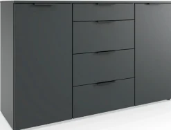 Wimex Kombikommode »Level by fresh to go« 2-türig mit 4 Schubladen, soft-close Funktion, 135cm breit, 84cm hoch