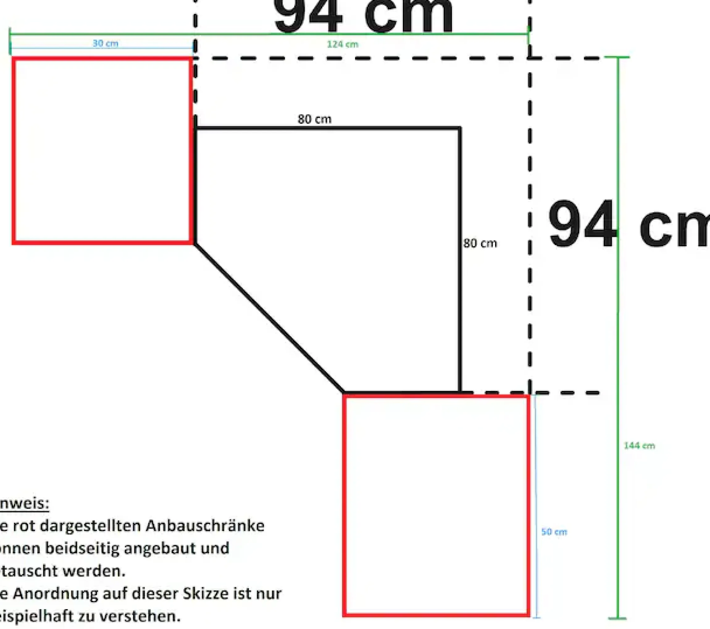 Wimex Schranksystem »Münster« Spar-Set, 3tlg: Eckschrank+ 2 Schränke 30cm und 50cm breit,Mehrzweckschrank