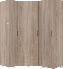 Wimex Schranksystem »Münster« Spar-Set, 3tlg: Eckschrank+ 2 Schränke 30cm und 50cm breit,Mehrzweckschrank