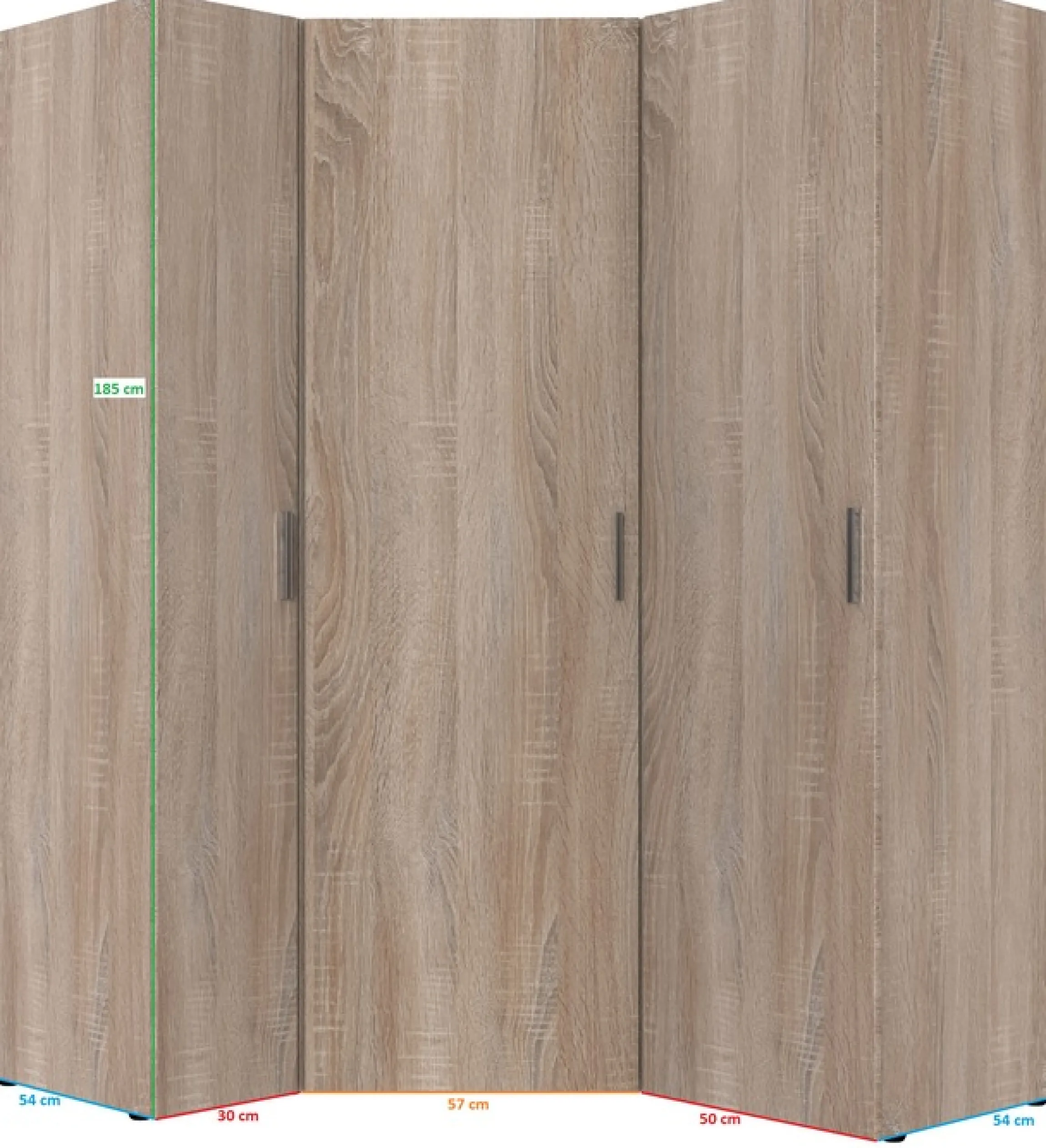 Wimex Schranksystem »Münster« Spar-Set, 3tlg: Eckschrank+ 2 Schränke 30cm und 50cm breit,Mehrzweckschrank