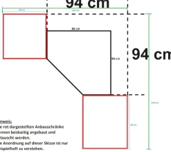 Wimex Schranksystem »Münster« Spar-Set, 3tlg: Eckschrank+ 2 Schränke 30cm und 40cm breit,Mehrzweckschrank