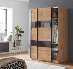 Wimex Schwebetürenschrank »Altona« mit Glaselementen und zusätzlichen Einlegeböden