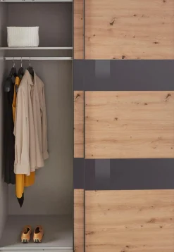 Wimex Schwebetürenschrank »Altona« mit Glaselementen und zusätzlichen Einlegeböden