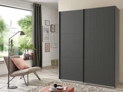 Wimex Schwebetürenschrank »Andorra by fresh to go« Mit 3D-Leisten für Akustikpaneel-Optik