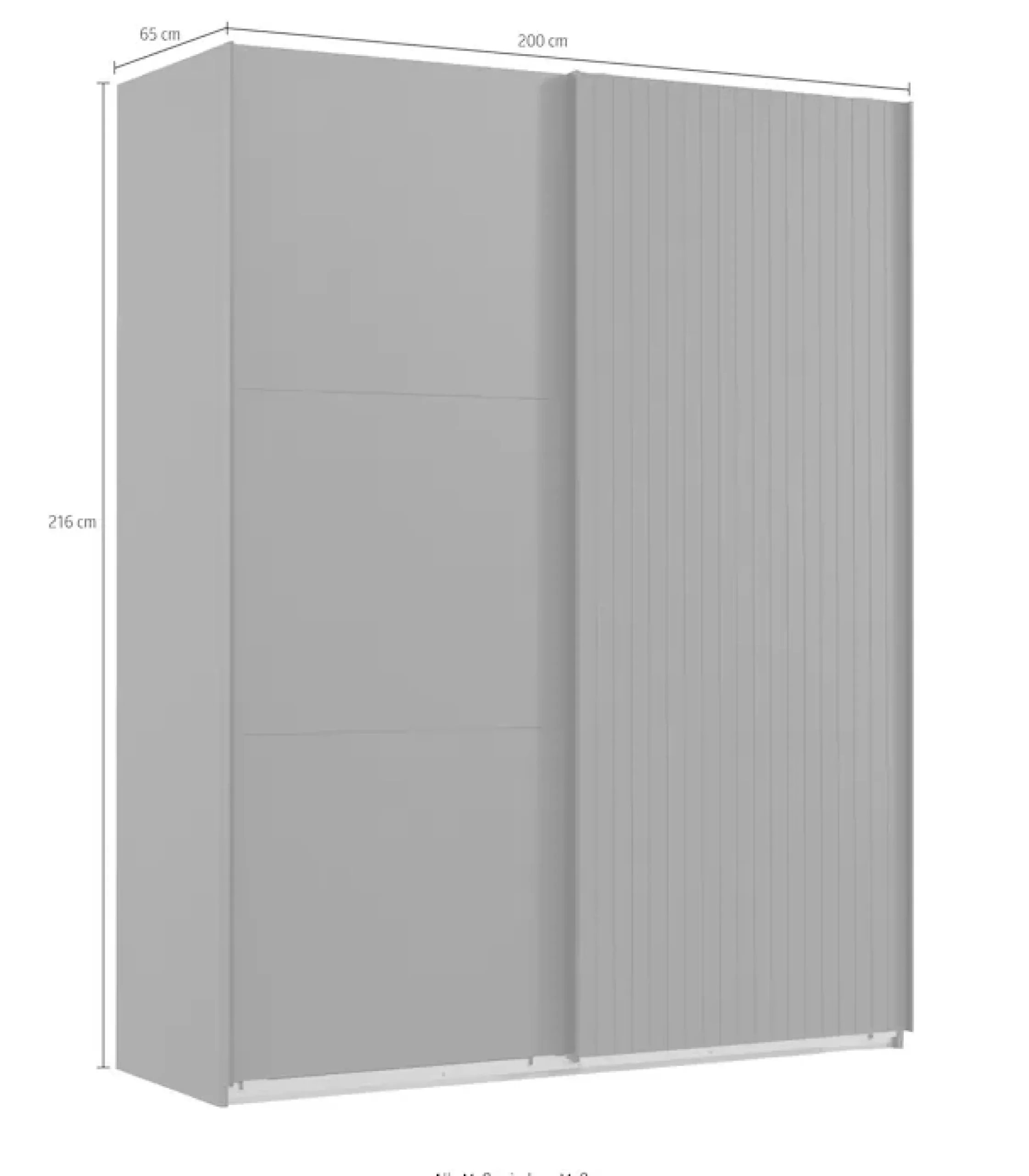 Wimex Schwebetürenschrank »Andorra by fresh to go« Mit 3D-Leisten für Akustikpaneel-Optik
