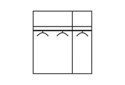 Wimex Schwebetürenschrank »Easy« mit Teilglas