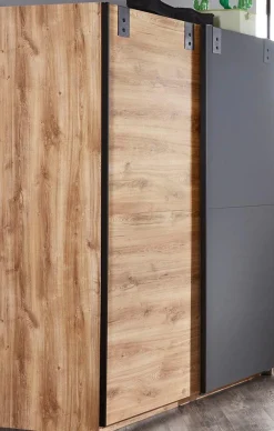 Wimex Schwebetürenschrank »Liverpool, Made in Germany« Kleiderschrank im Industrial Look, 135 oder 180x64x198cm