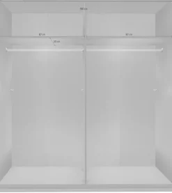 Wimex Schwebetürenschrank »Lüneburg« mit Akustiklamellen Optik, 180cm breit
