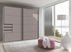 Wimex Schwebetürenschrank »Saigon« mit Glaselementen, 2 Türen, 225cm breit