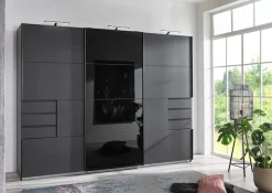 Wimex Schwebetürenschrank »Schwebetürenschrank Saigon« mit Glaselementen, 3 Türen, 270cm breit