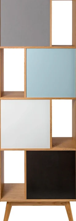 Woodman Bücherregal »Avon« Höhe 191 cm, Holzfurnier aus Eiche, schlichtes skandinavisches Design
