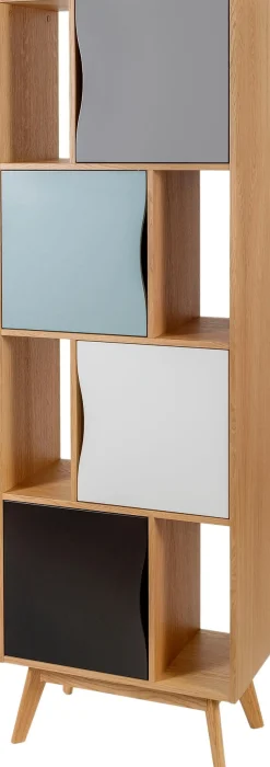 Woodman Bücherregal »Avon« Höhe 191 cm, Holzfurnier aus Eiche, schlichtes skandinavisches Design