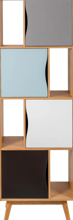 Woodman Bücherregal »Avon« Höhe 191 cm, Holzfurnier aus Eiche, schlichtes skandinavisches Design