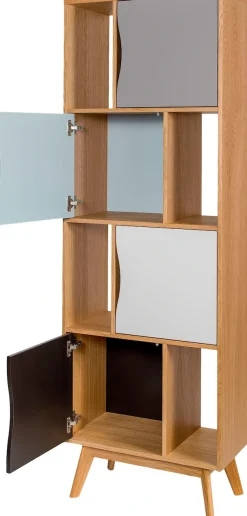 Woodman Bücherregal »Avon« Höhe 191 cm, Holzfurnier aus Eiche, schlichtes skandinavisches Design