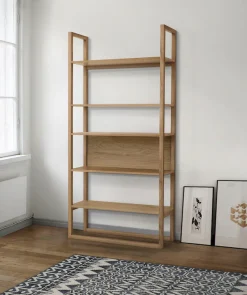 Woodman Bücherregal »New Est« im skandinavischen Design, Gestell aus massiver Eiche, FSC®