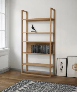 Woodman Bücherregal »New Est« im skandinavischen Design, Gestell aus massiver Eiche, FSC®
