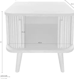 Woodman Beistelltisch »Rove« besonderes Design, teilmassiv, Breite49,5 cm, FSC®-zertifiziert