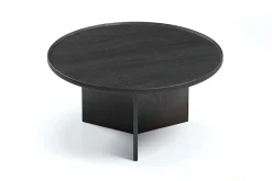 Woodman Couchtisch »Cala« 83/83/42 cm,Breite 83 cm, rund, Tischplatte aus massiver Eiche, FSC® zertifiziert