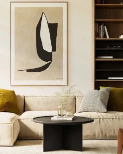 Woodman Couchtisch »Cala« 83/83/42 cm,Breite 83 cm, rund, Tischplatte aus massiver Eiche, FSC® zertifiziert