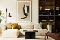 Woodman Couchtisch »Cala« 83/83/42 cm,Breite 83 cm, rund, Tischplatte aus massiver Eiche, FSC® zertifiziert