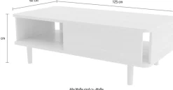 Woodman Couchtisch »Malic« Breite 125 cm, FSC®-zertifiziert