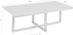 Woodman Couchtisch »Milo« Breite 115 cm, Gestell aus Massivholz, FSC®-zertifiziert