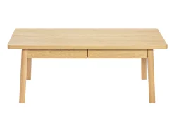 Woodman Couchtisch »Nice« Breite 120 cm , mit2 Schubladen, Echtholzffurnier aus Eiche, FSC®