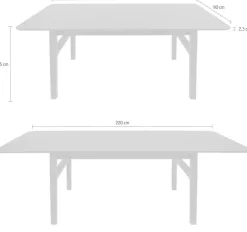 Woodman Esstisch »Curved« Scandi Design, Breite 180 cm, ausziehbar auf 220 cm, FSC®-zertifiziert