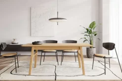 Woodman Esstisch »Curved« Scandi Design, Breite 180 cm, ausziehbar auf 220 cm, FSC®-zertifiziert