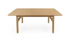 Woodman Esstisch »Curved« Scandi Design, Breite 180 cm, ausziehbar auf 220 cm, FSC®-zertifiziert